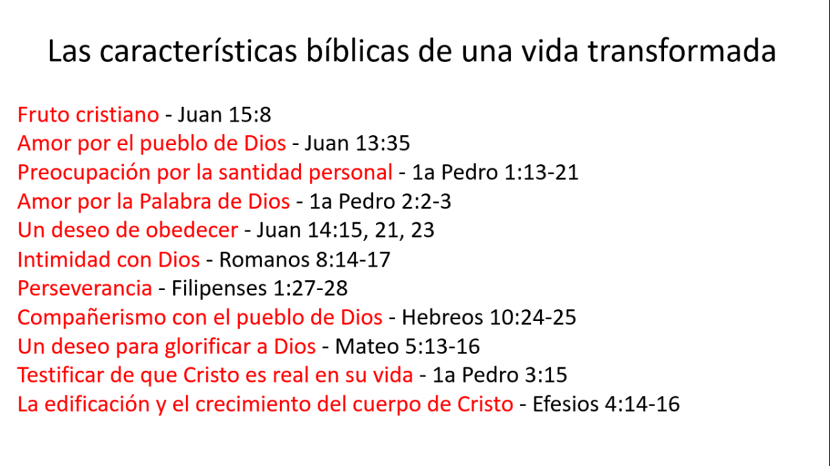 Las características bíblicas de un cristiano verdadero – Iglesia Berea